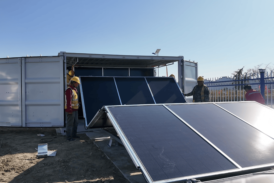 Step-by-Step Installation of 20ft Hybrid Solar-Diesel BESS for Industrial Parks